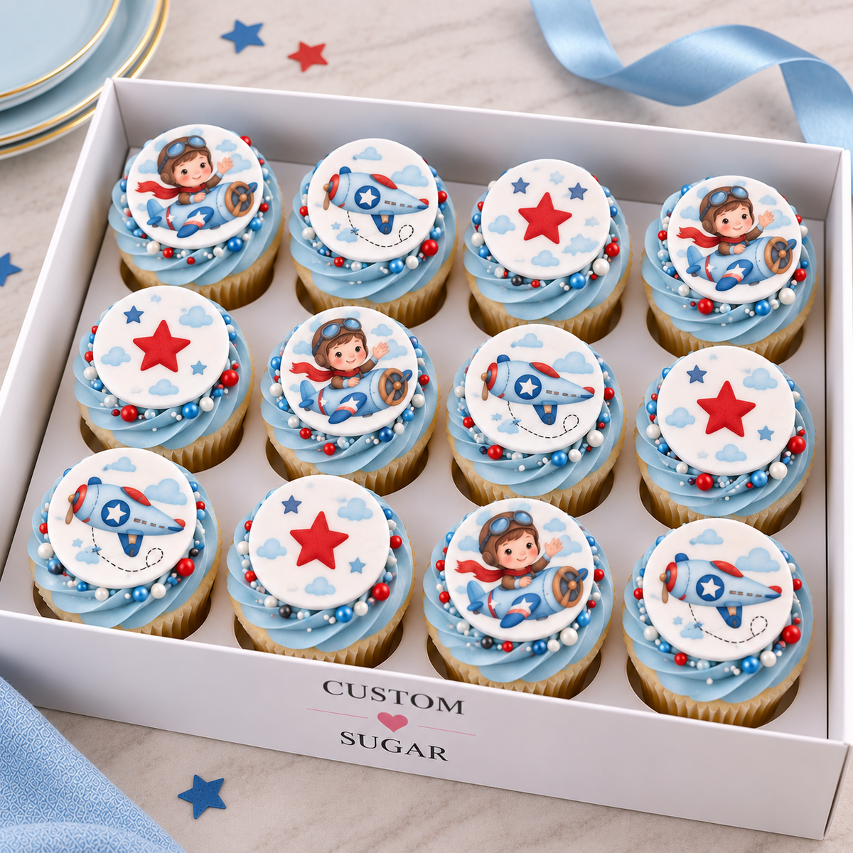 Aeroplane Cupcakes