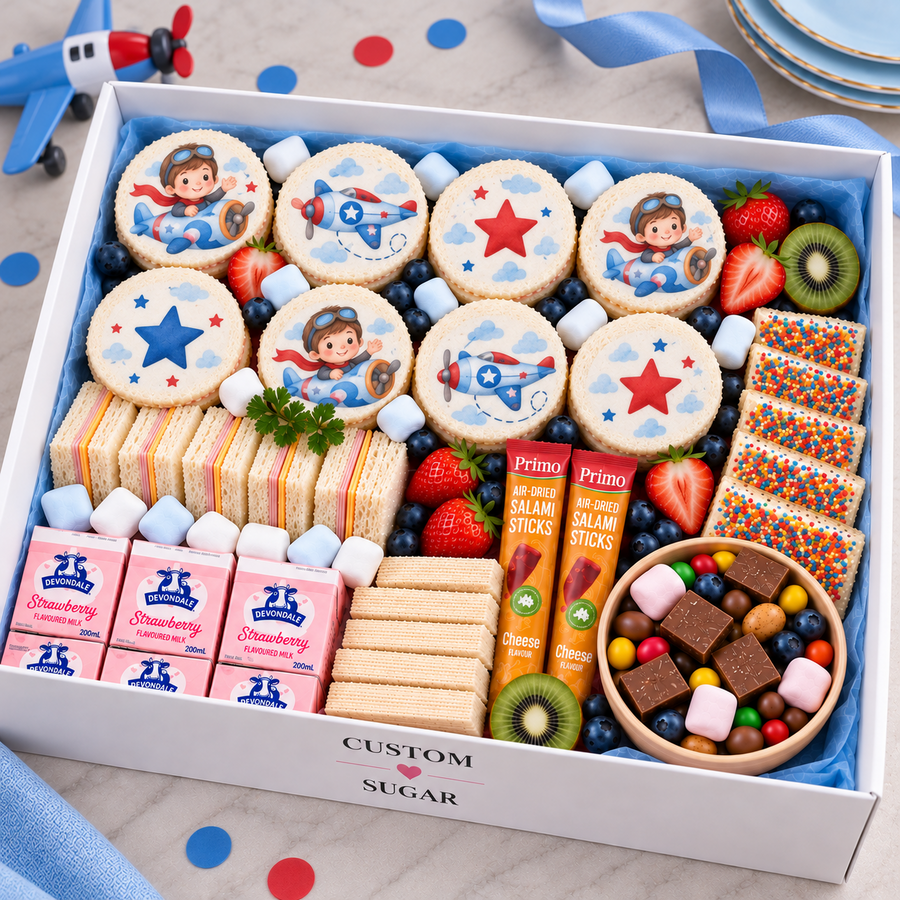 Aeroplane Signature Printed Sandwich Platter