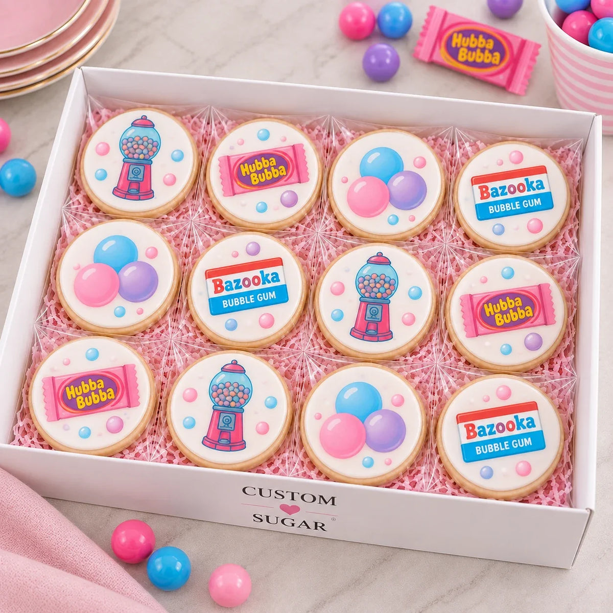 Bubble Gum Cookies