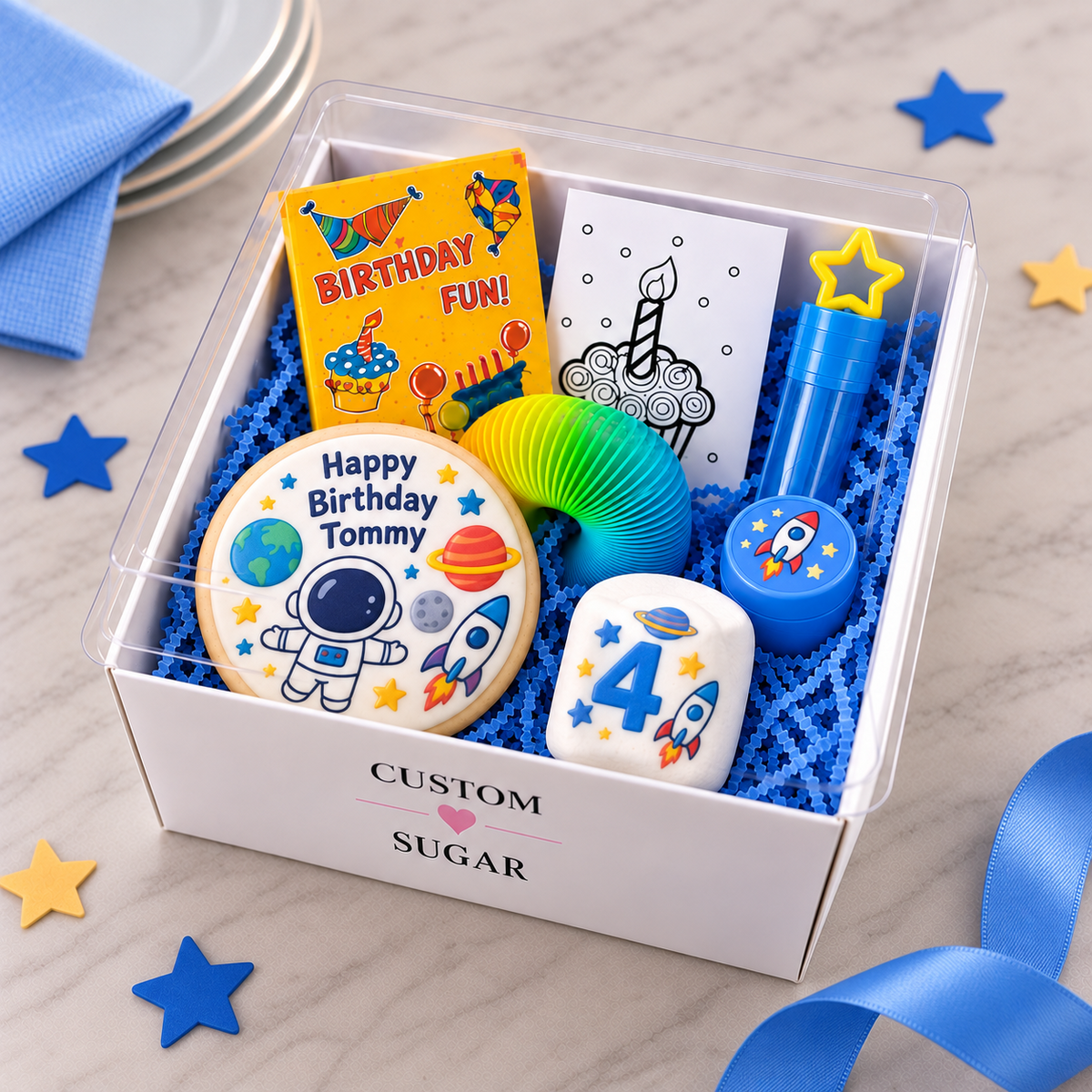 Space Deluxe Custom Favour Boxes
