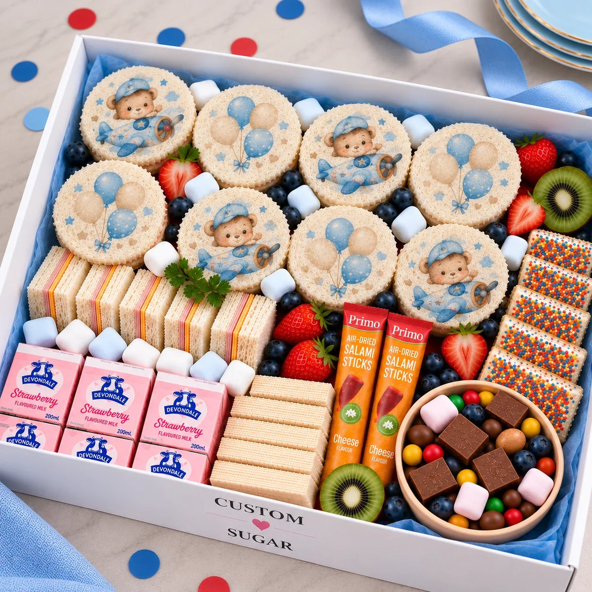 Teddy Bear Signature Printed Sandwich Platter