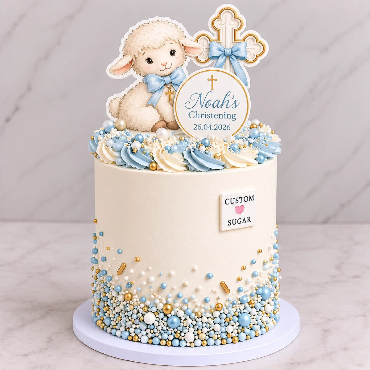 Lamb Christening Cake