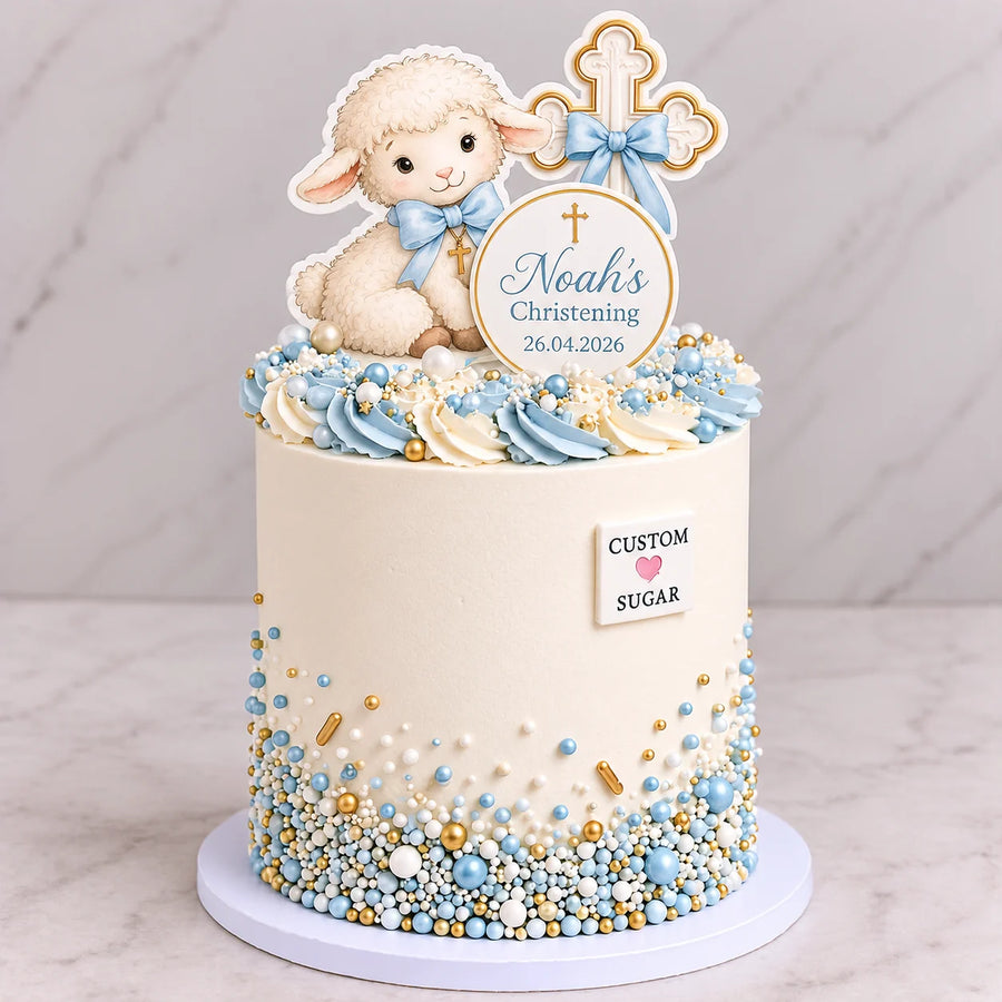 Lamb Christening Cake