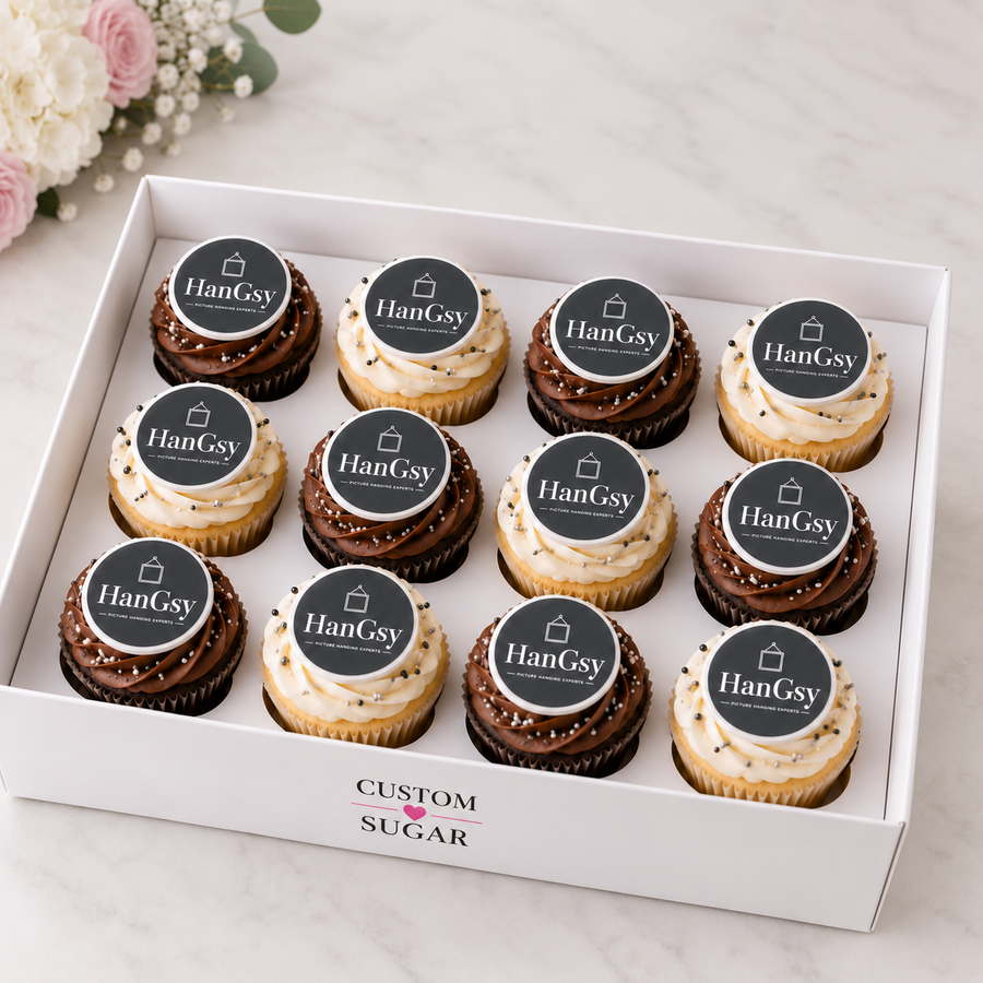 Corporate Logo Cupcakes