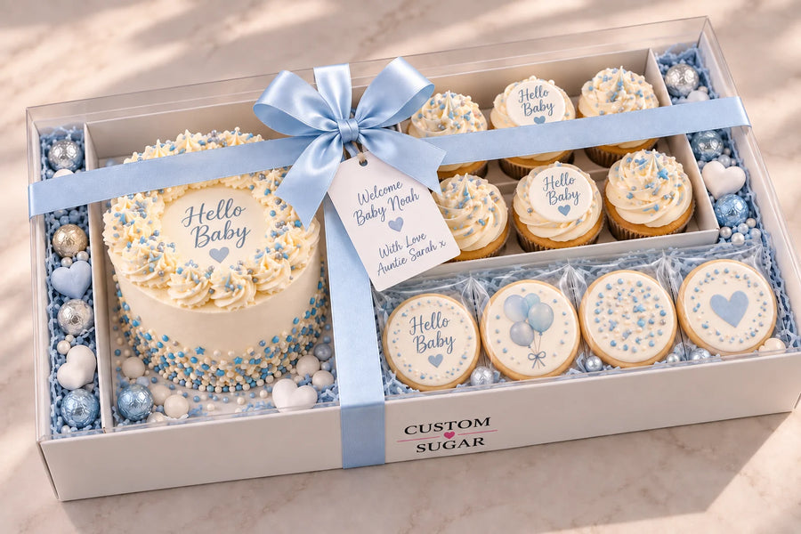 New Baby Boy Celebration Gift Box