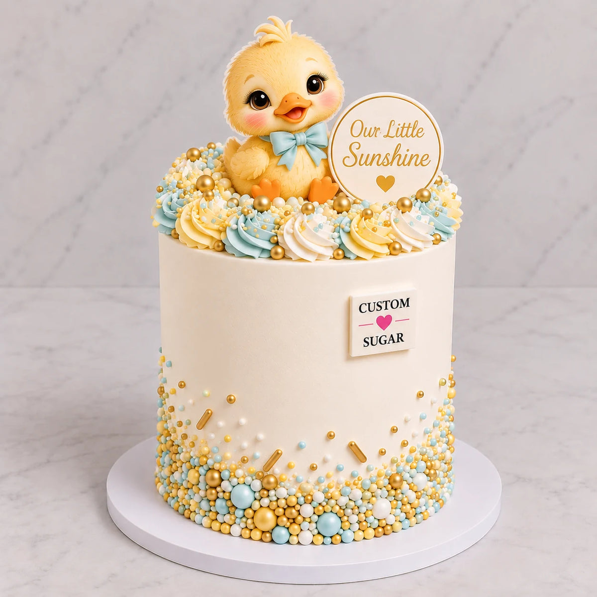 Baby Chick Baby Shower Cake
