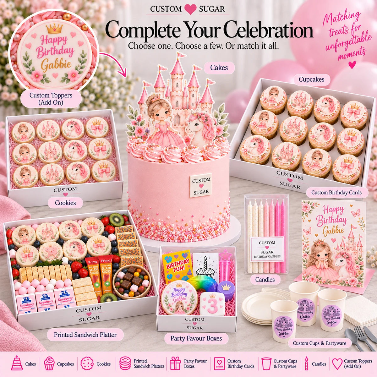 Custom Sugar Princess Complete Celebration