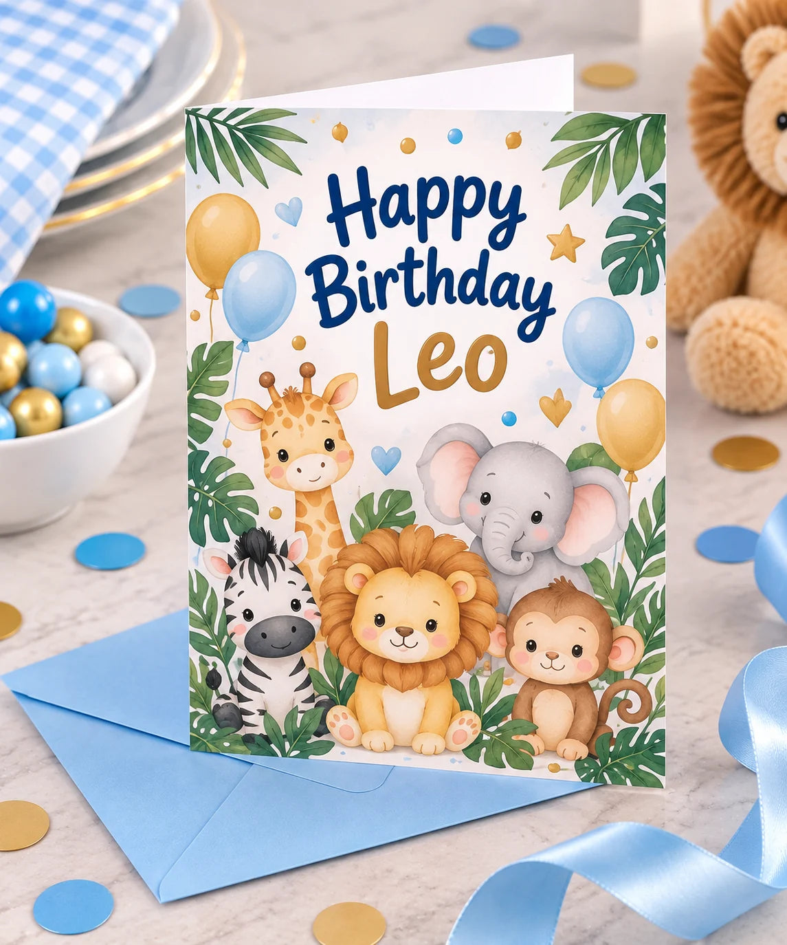 Personalised A5 Birthday Card
