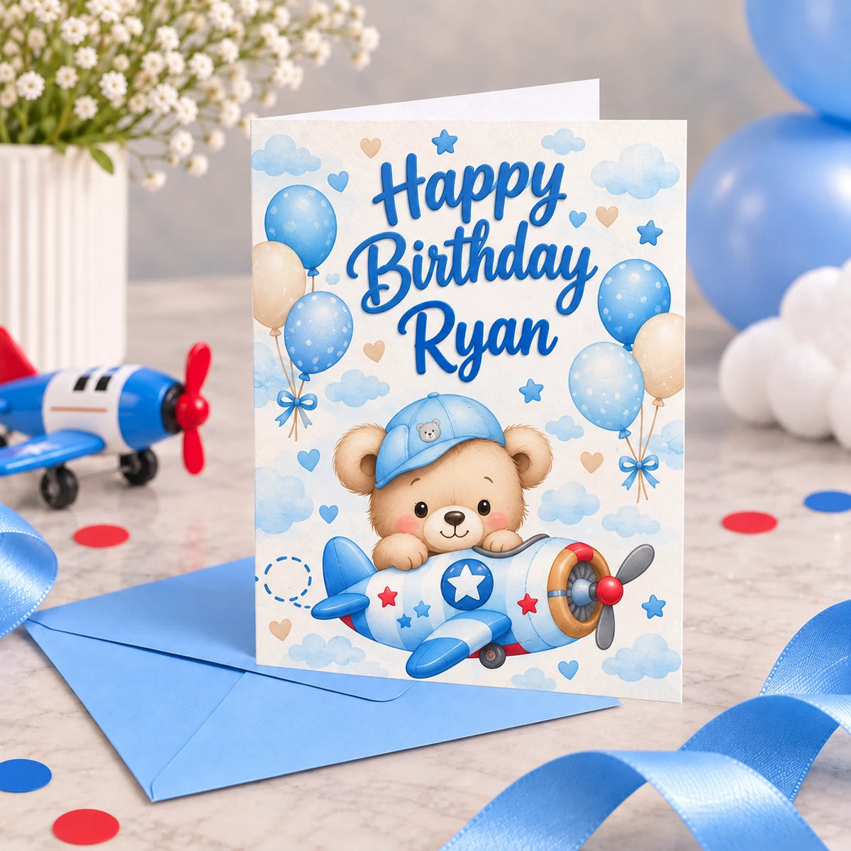 Personalised A5 Birthday Card