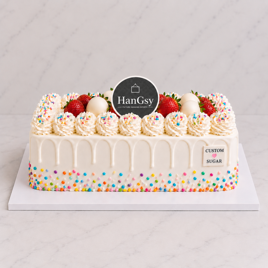Corporate Logo Slab Cake