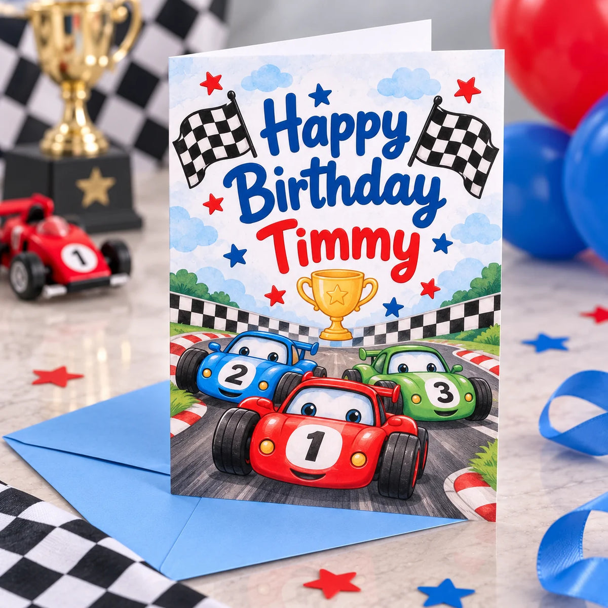 Personalised A5 Birthday Card