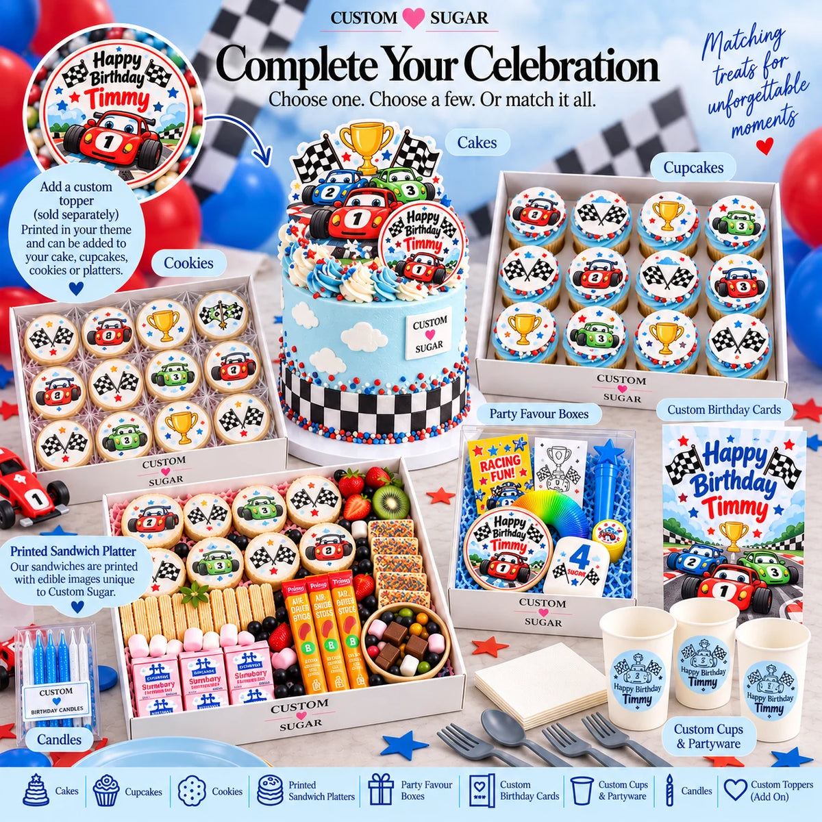 Custom Sugar Cars Complete Your Celebration