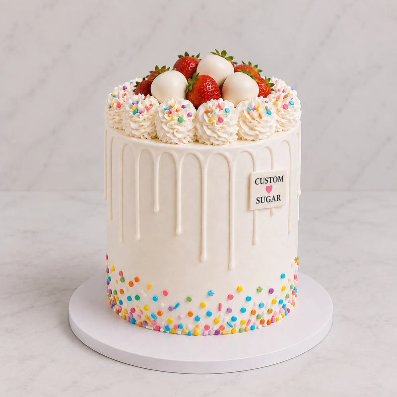 Custom Sugar Signature Strawberry cake
