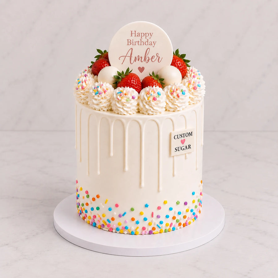 Signature Strawberry Photo Cake