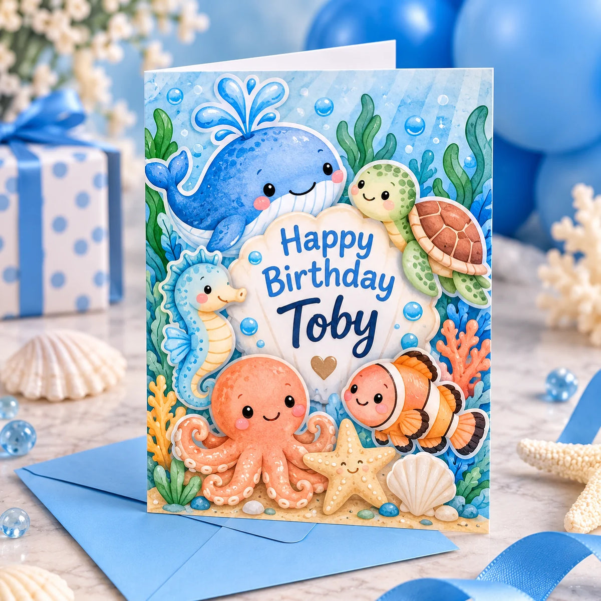Personalised A5 Birthday Card