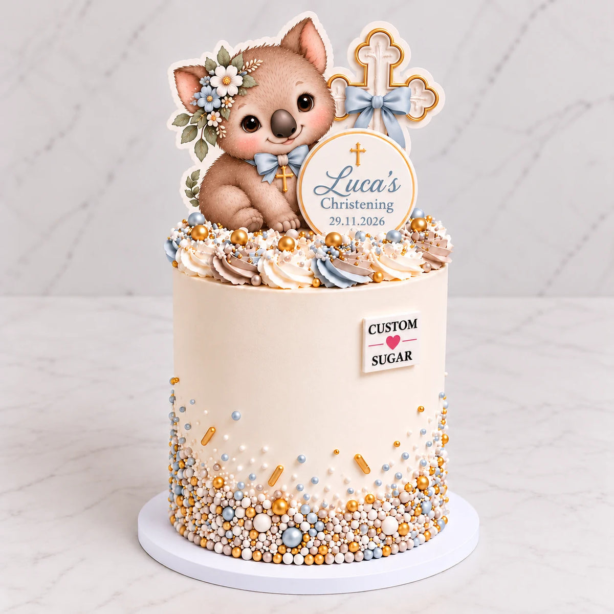 Wombat Christening Cake