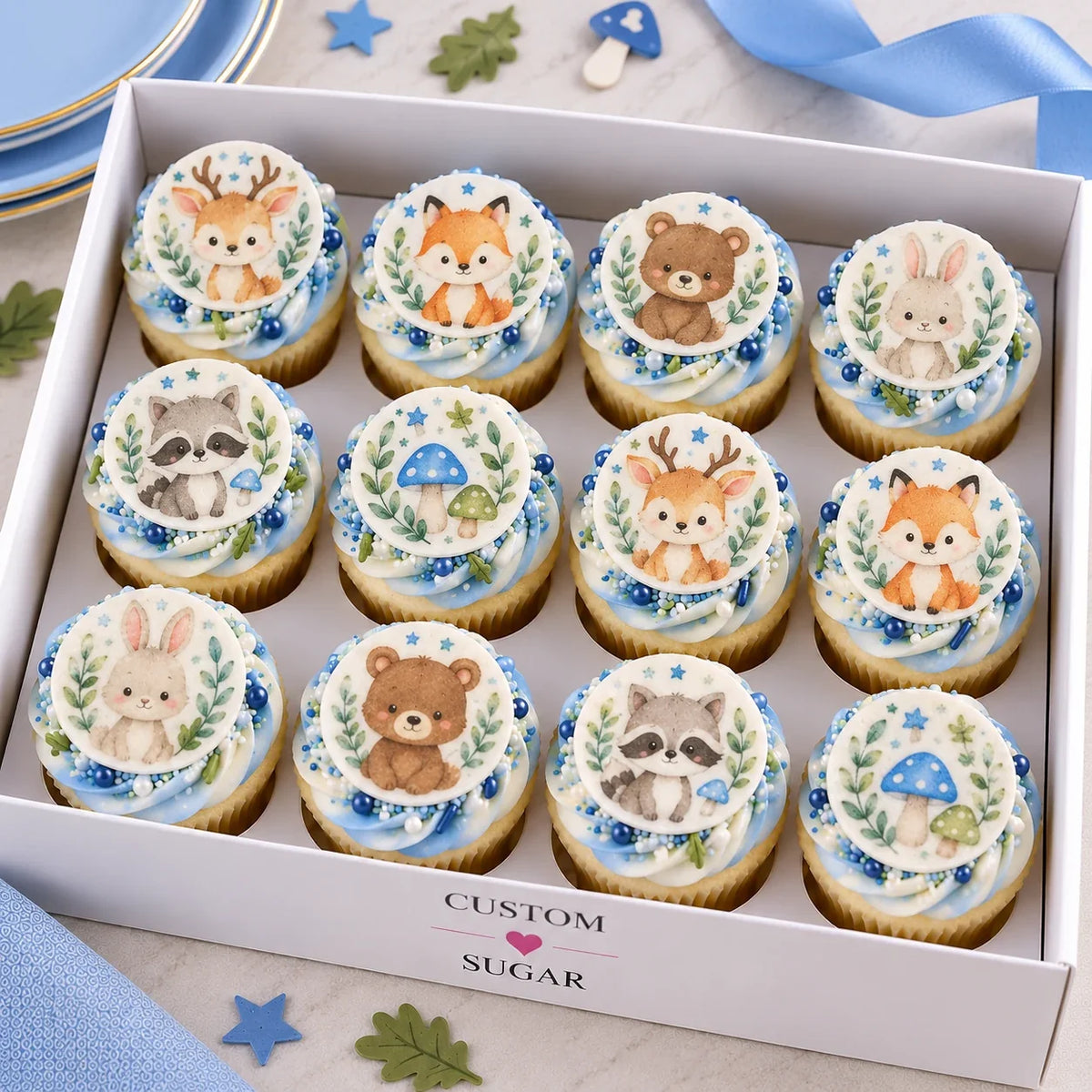 Woodland Animals Cupcakes