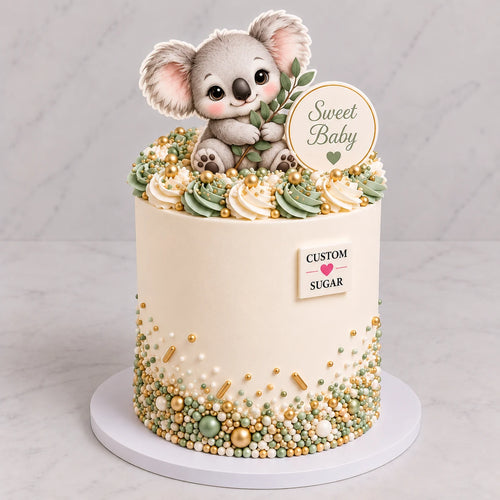 Sweet Baby Koala Cake by Custom Sugar
